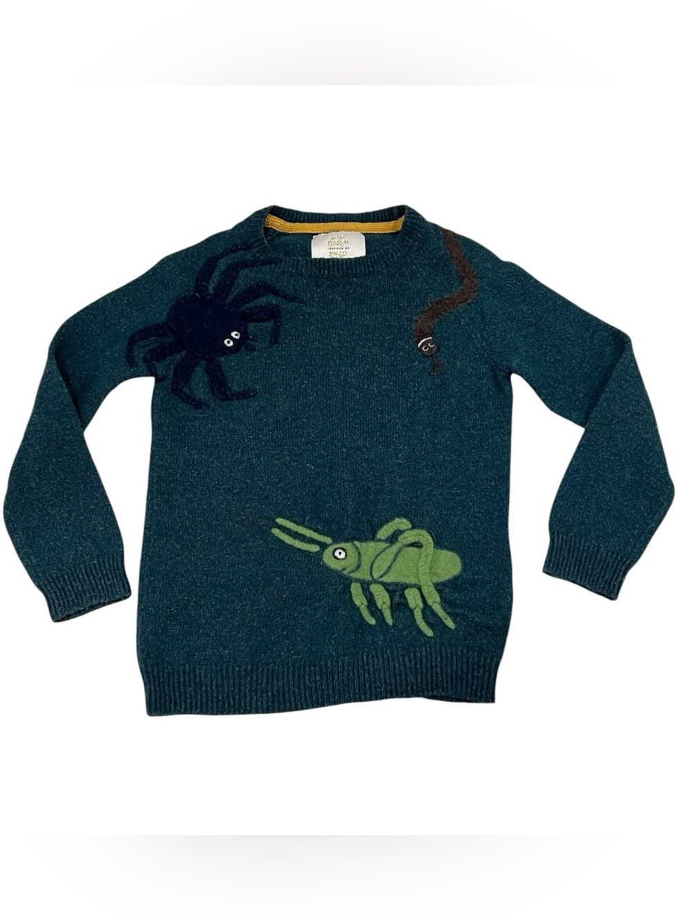 Mini Boden Roald Dahl Bug Wool Sweater Size 7-8 Years